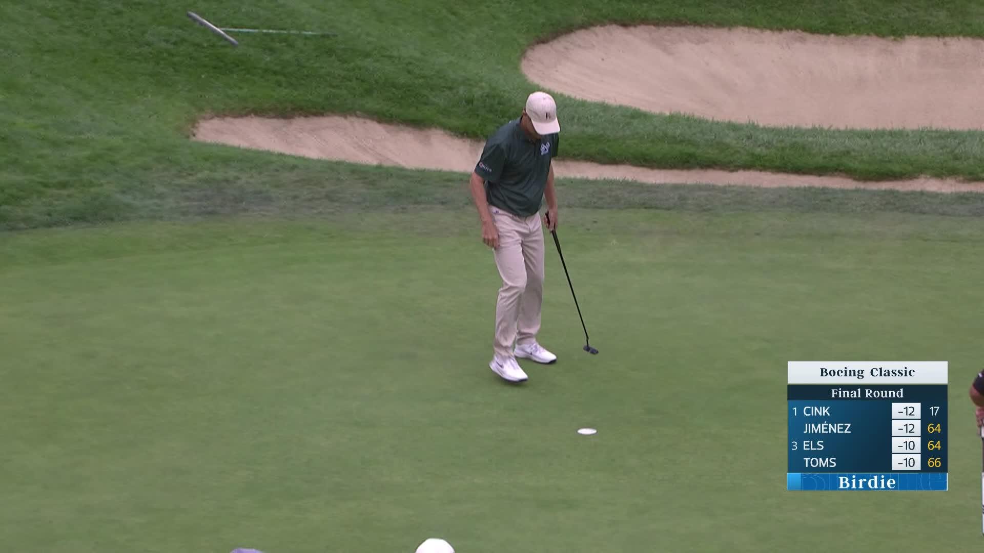 George McNeill makes birdie on No. 18 at Boeing Classic