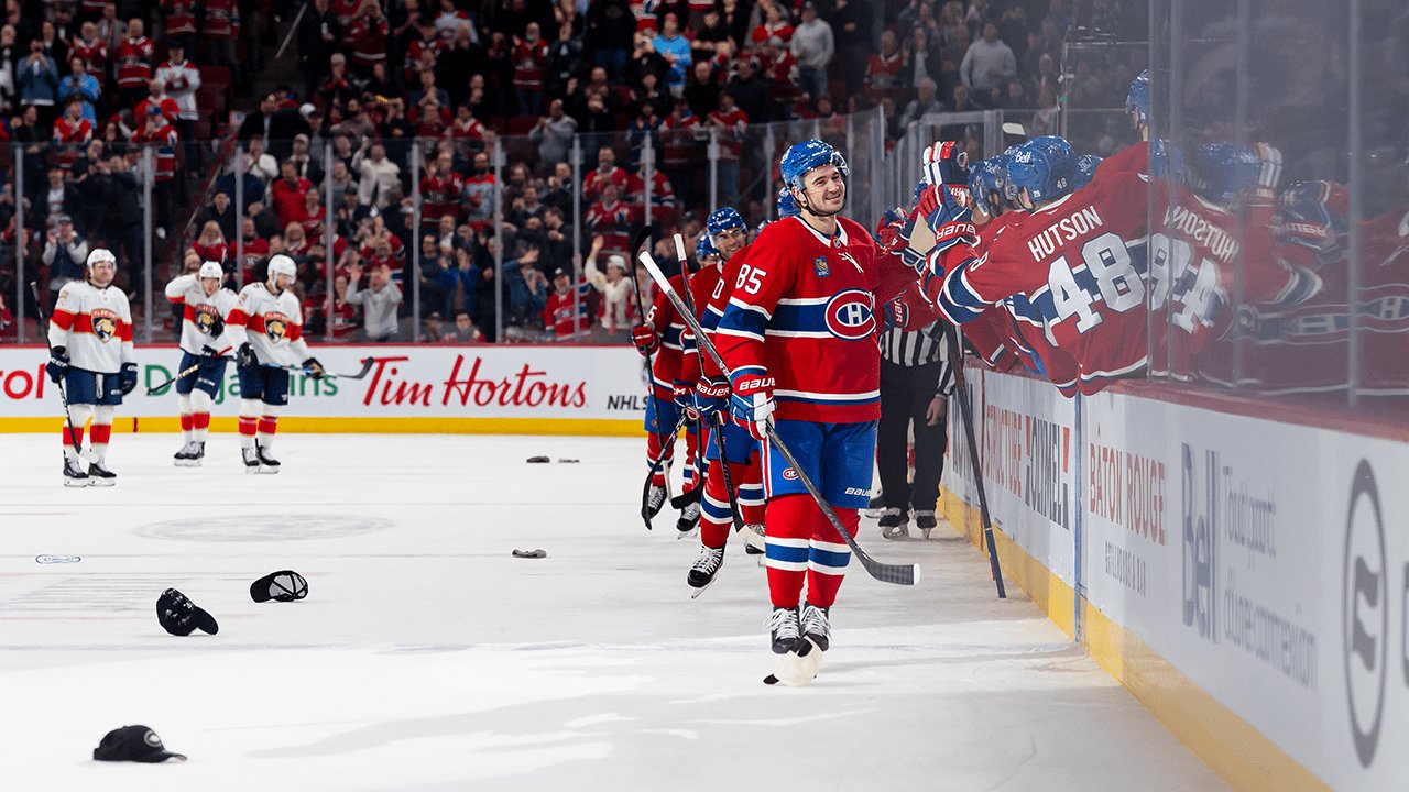 Texier scores 1st hat trick, Canadiens top Panthers for 3rd straight win | NHL.com